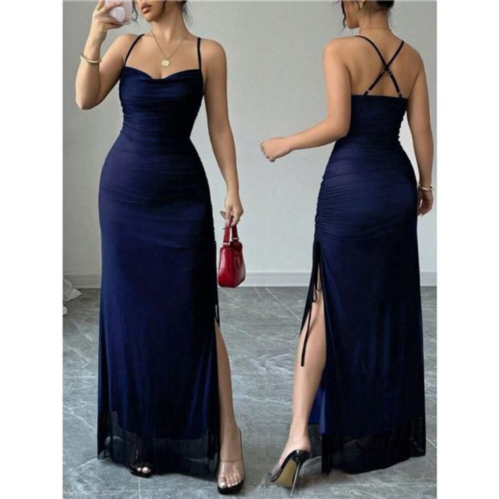 Sweetheart Neck Spaghetti Strap Maxi Dress